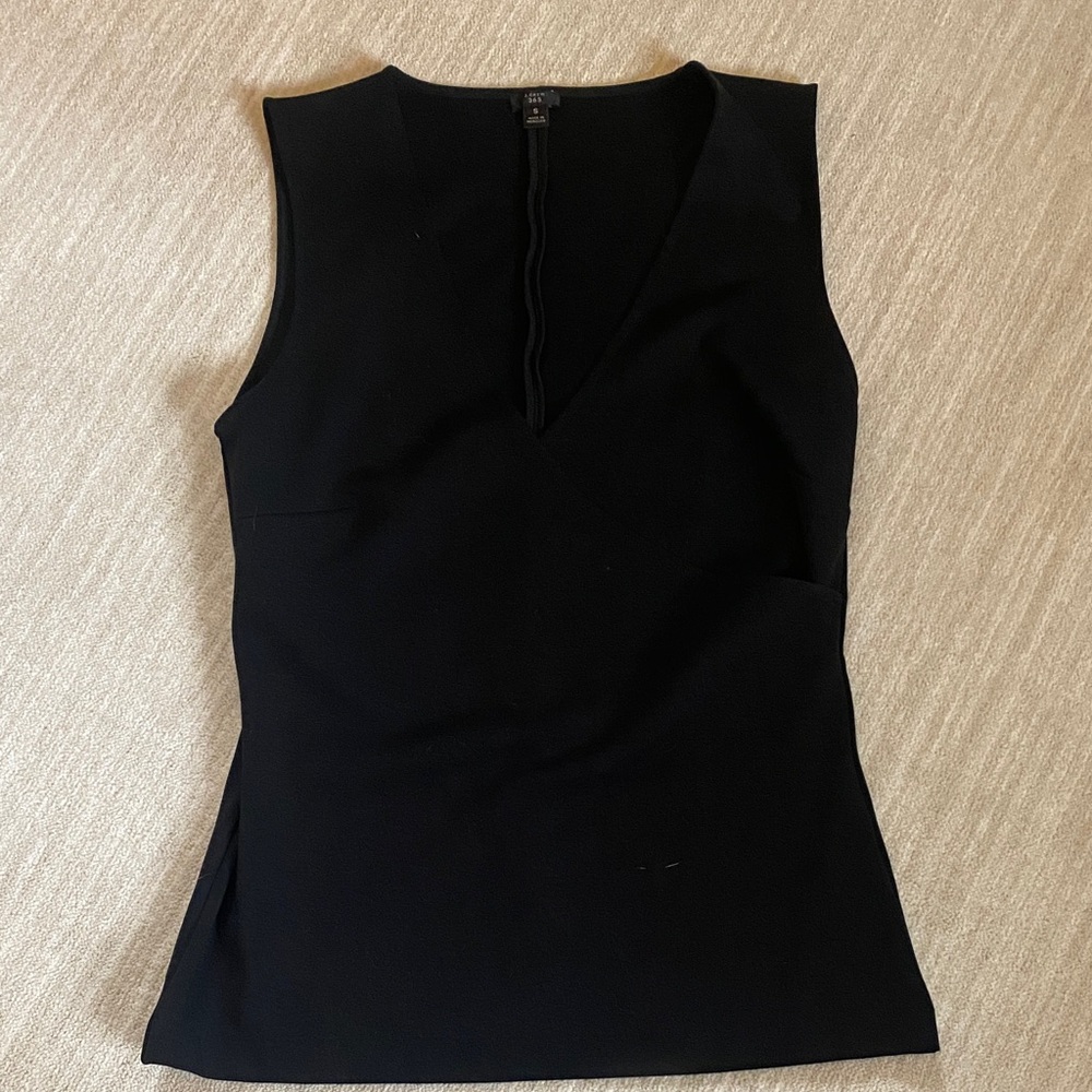 J. Crew Elegant Black Sleeveless Tank